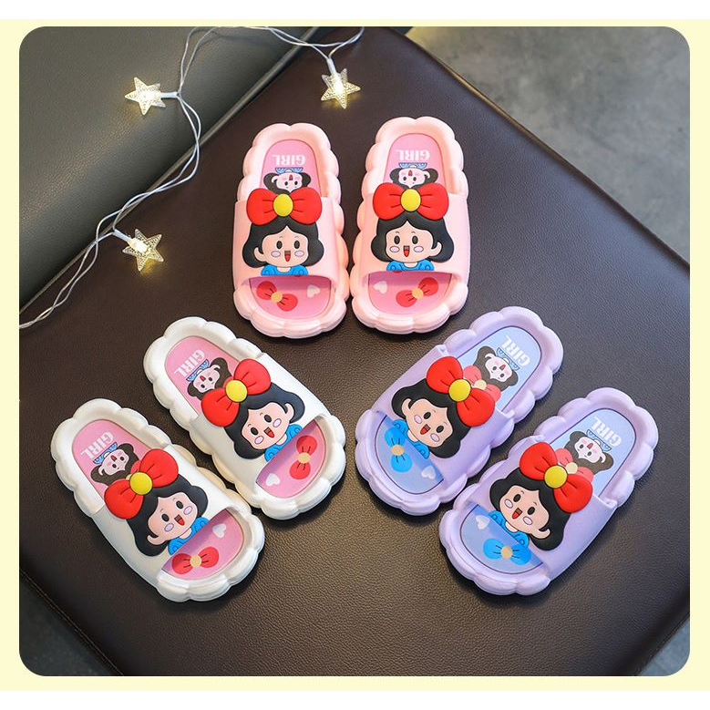 Sandal Selop Anak Perempuan Gambar Karakter 3D Girl Anti Slip SA09