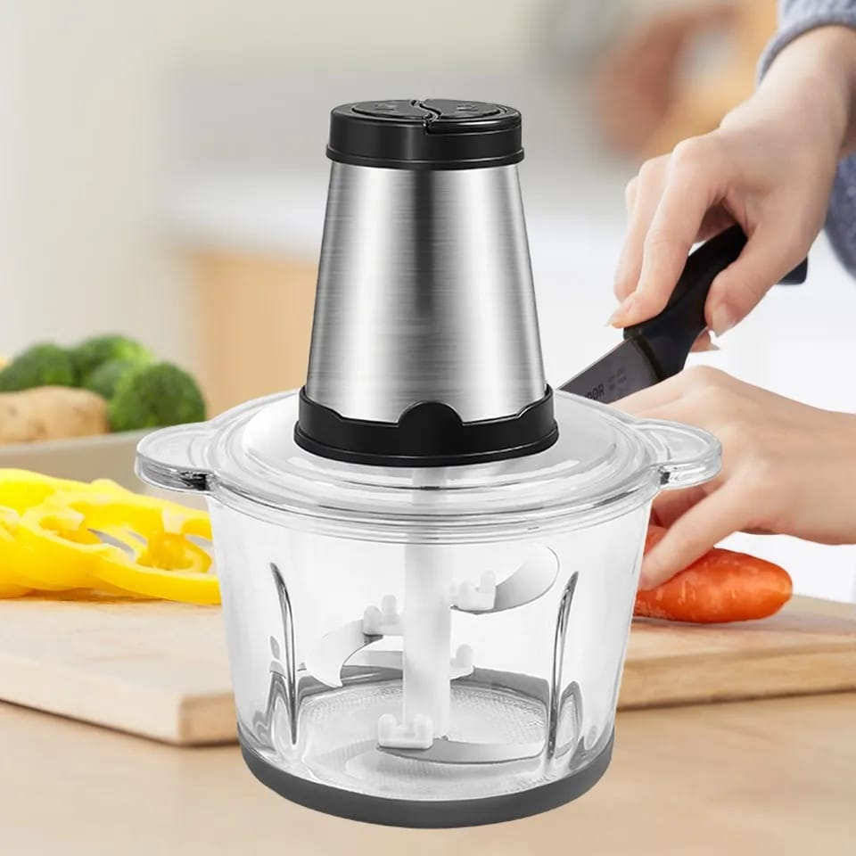 Blender Elektrik Penggiling Daging 2L - Chopper Listrik Blender Daging / Meat Grinder Food Processor