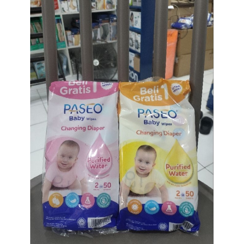tissue Paseo tissue basah Paseo 50+50