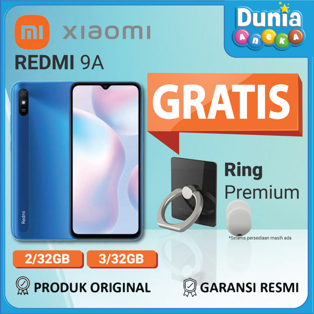 XIAOMI REDMI 9A 2/32GB - GARANSI RESMI XIAOMI