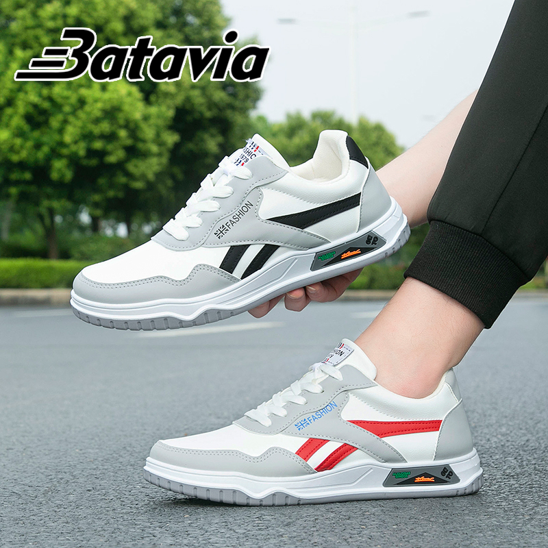 BATAVIA Fashion Impor white Pria olahraga sepatu Sepatu Sneakers Pria Sport Shoes sepatu sekolah J13