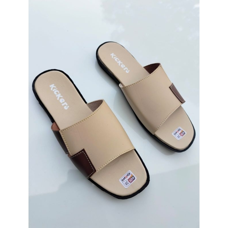 sandal slop wanita  Kickers // sandal wanita N3 combi // sandal slide