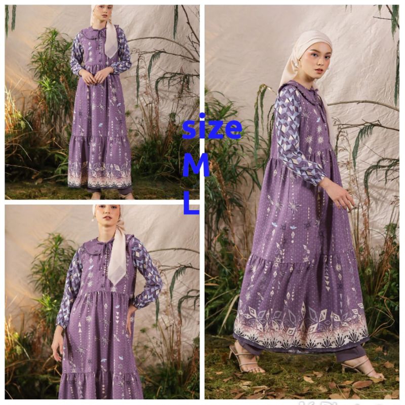 MIDYEAR SALE SALE GEULIS FROZEN SNOW QUEEN DRESS PURPLE SIZE M L GEULIS ID