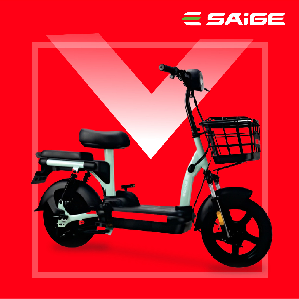 SAIGE LEDY LITE Sepeda Listrik Mopit Selis 48V/12AH 48V 12AH 48/12 Garansi Resmi