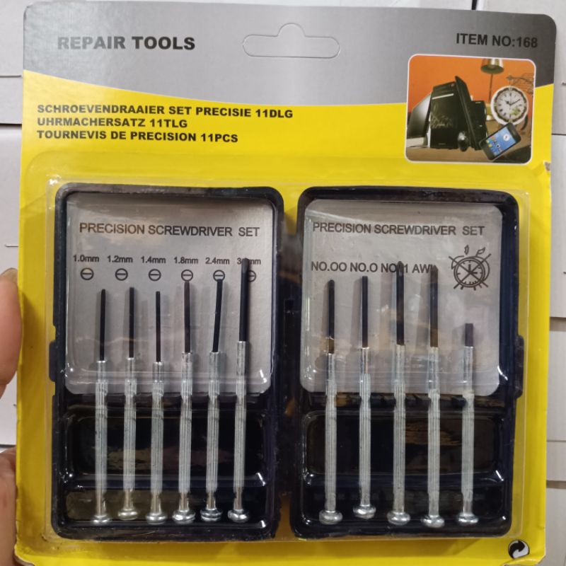Obeng jam set 11 pcs obeng jam tangan obeng kacamata