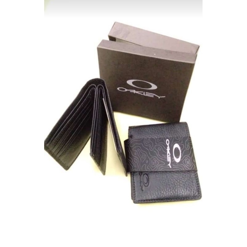 Dompet kulit asli bifold serat jeruk termurah