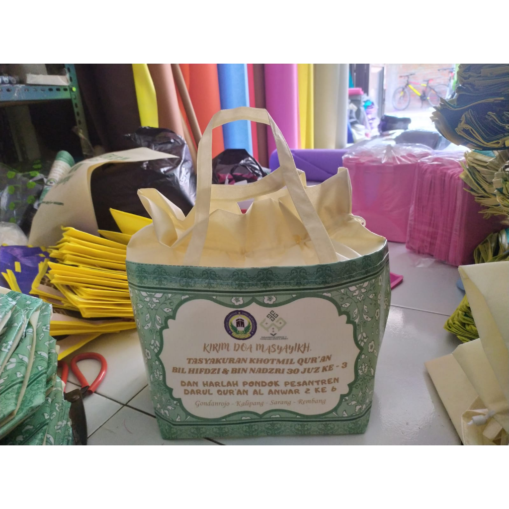 TAS SERUT PRINTING / TAS HAJATAN / TAS BERKAT / TAS MENGENANG / TASYAKURAN KEHAMILAN FREE DESAIN