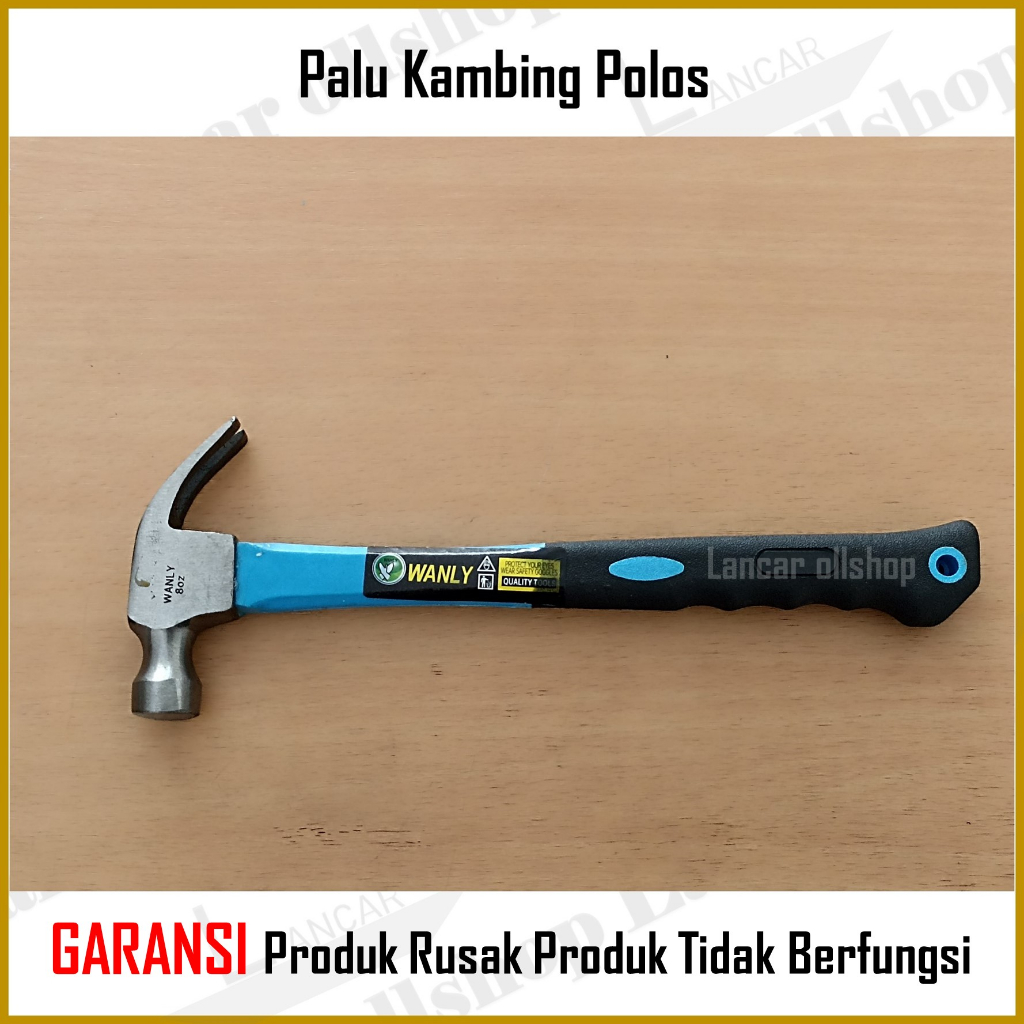 Palu kambing gagang fiber biru 8 oz