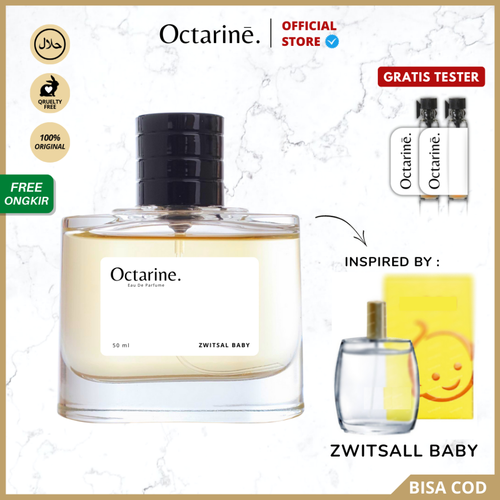 Octarine - Parfum Wanita Pria Tahan Lama Aroma wangi bayi dan lembut Inspired By ZWITSAL BABY | Parfume Perfume Farfum Minyak Wangi Cewek Cowok Murah Original