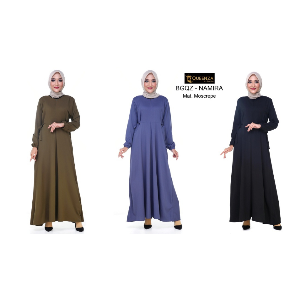 Gamis Muslimah Syari By queenza Zayidan - Namira Dress Muslimah