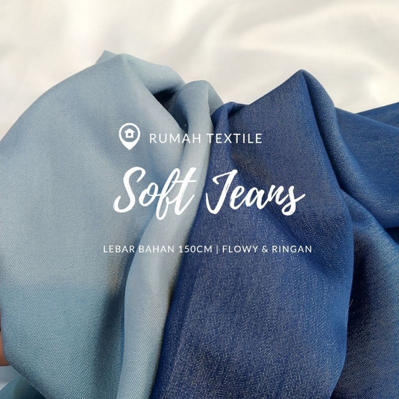 SOFT JEANS/DENIM/KAIN DENIM TENSIL/KAIN DENIM/TENSIL DENIM/KAIN JEANS SOFT