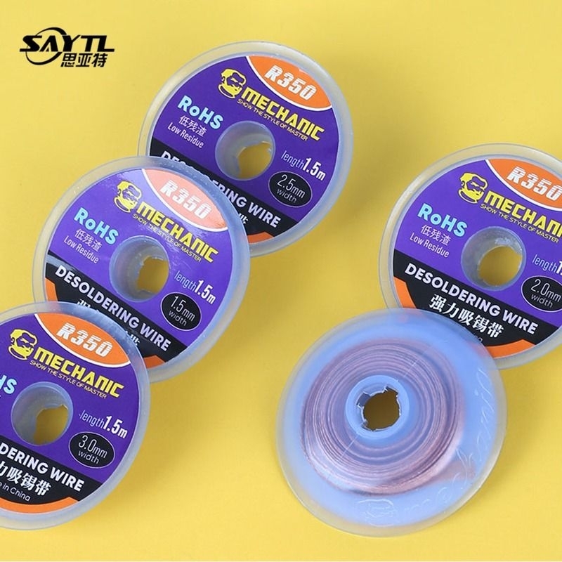 PITA SOLDER MECHANIC R30 ORIGINAL 2.0MM 1.5M / SOLDER WICK MECHANIC R350 ORIGINAL / SOLDERWICK MECHANIC R350 ORIGINAL 2.0MM 1.5M / DESOLDERING WIRE MECHANIC ORIGINAL R350 2.0MM 1.5M