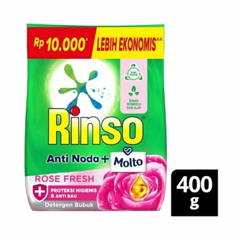 rinso molto 10000/rinso molto 400g/rinso molto bubuk 400g/rinso 400g