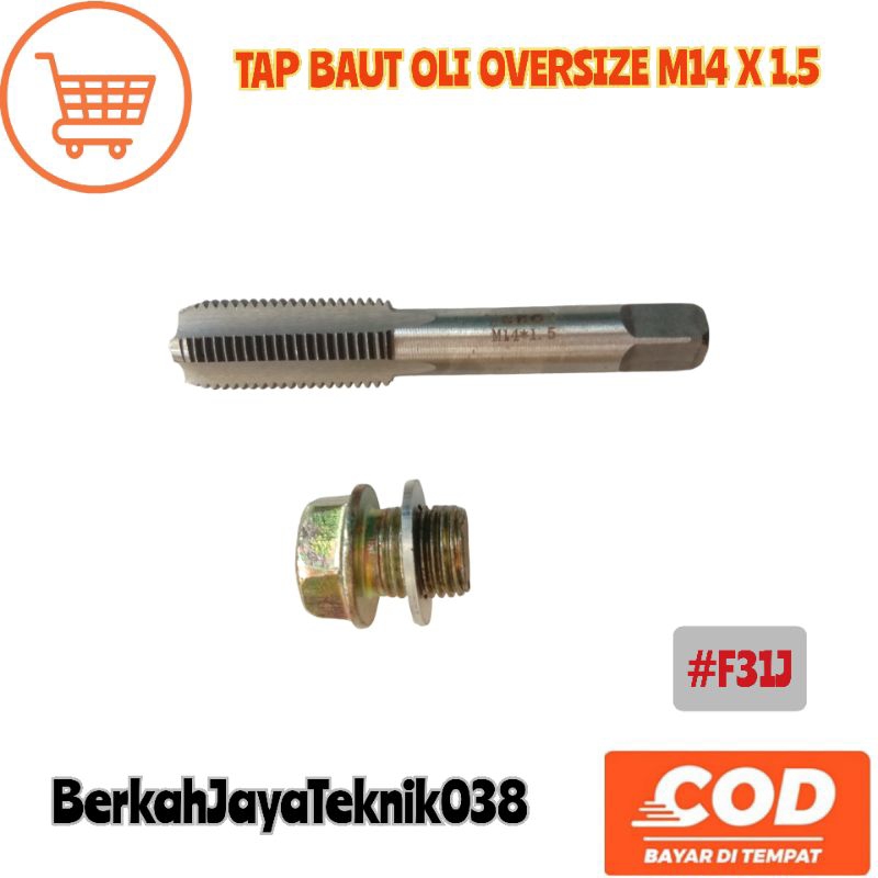 Paket hand tap baut oli oversize set baut 19 kunci 17 set ring alumunium