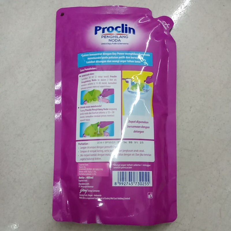 PROCLIN PENGHILANG NODA 400 ML