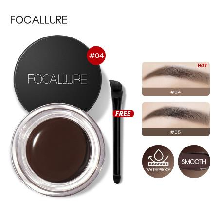 * NCC * Focallure Waterproof Eyebrow Gel Cream Longlasting Makeup Pensil Alis Sikat Tahan Lama FA23