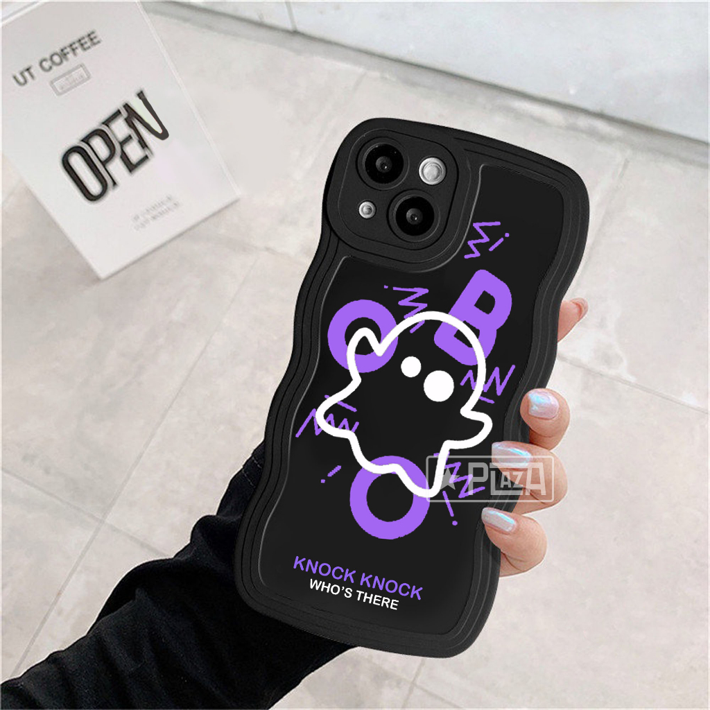 GLB-01 Softcase Gelombang Black Motif for ALL TYPE A17 A17K Y02 T1 5G V25E SS A73 A04 A04S A33 5G POCO M5 RM 10 9A 9T NOTE 10 5G RL 10 5 C20 C21Y C35 C55 HT 20S 12i SMART 7 iP 11 XR 13 pro 14 pro max