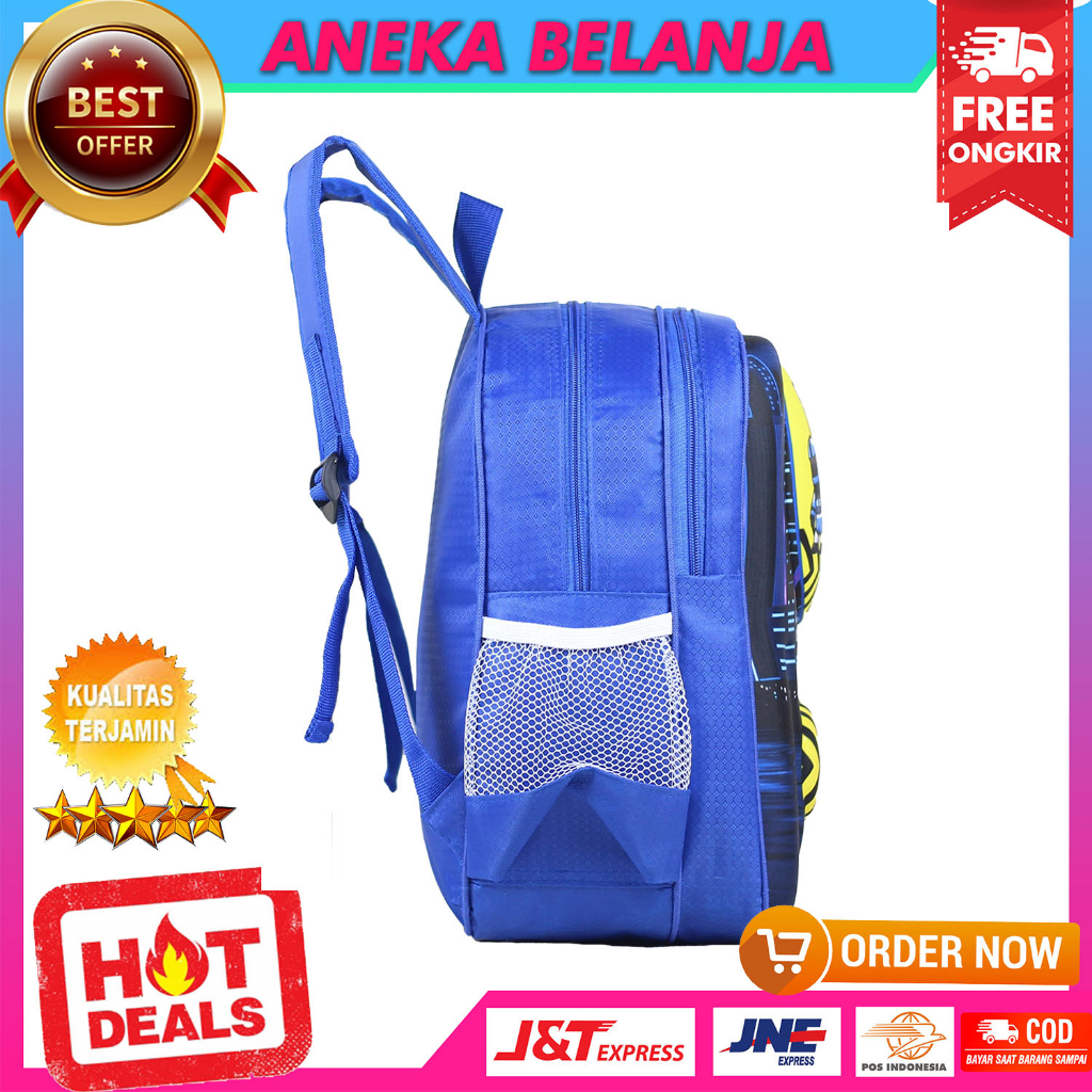 Tas Anak Cowok Sekolah Emboss 3D Motif Stumble Guys Biru Terbaru Ransel Anak Laki Laki Trendy PAUD TK SD Import Bahan Kuat Awet Bacpack Anak Ngaji LES TPQ Fashionable Murah Tas Gendong Anak Hangout Premium Berkualitas Tas Punggung Anak Kekinian Terlaris