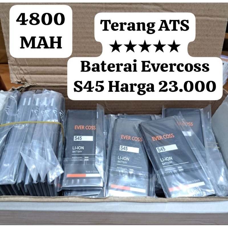 BATERAI EVERCOSS A75 / S45 / A75A / A75G / A74E / U50 / U50A / A75 MAX / M40A / B75 / B75A / S45 / R40D / A74N / A74D / A74R / A74E / M40A / U50A MAX / A74A / R45 / R5C / A7S / A5P / R40A / A7B / A74M / A65A / R40G / A26C / A7S / A74J / A7A / A66A / A53