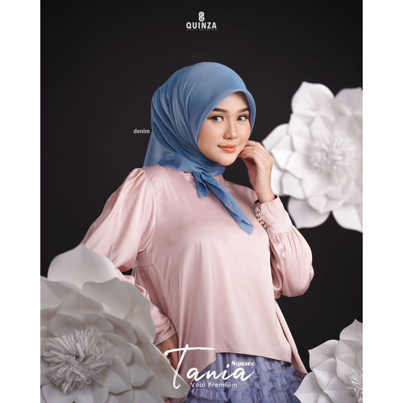 VOAL TANIA SCARF SQUARE TERMURAH BY QUINZA