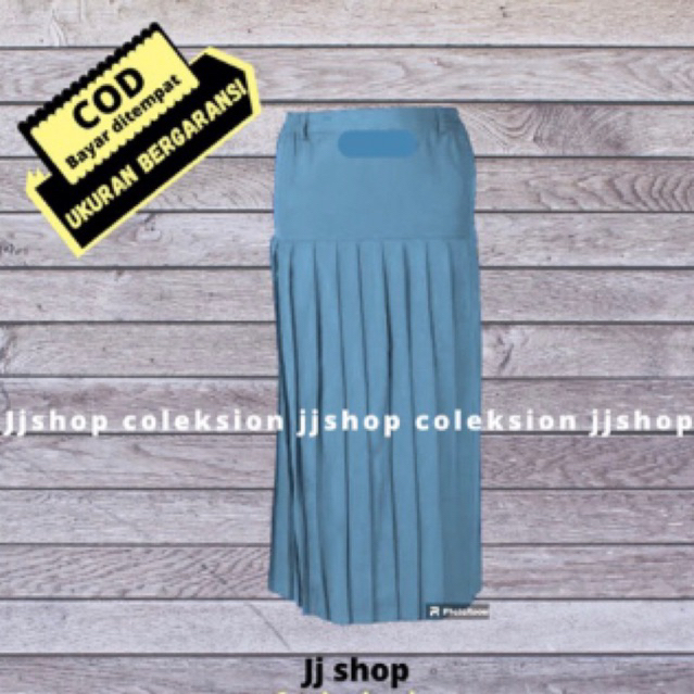 SERAGAM SEKOLAH ROK PANJANG SMA SMK ROK SMA PANJANG ABU ABU REMPEL LIPIT TURUN PINGGANG ROK SMA , RO