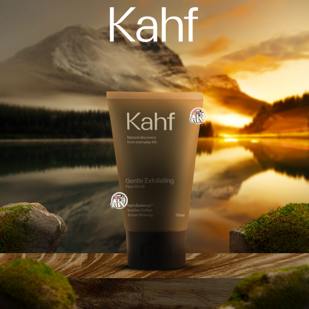 KAHF GENTLE EXFOLIATING FACE SCRUB 100ML ( PERAWATAN WAJAH PRIA LAWAN NODA HITAM &amp; KULIT KUSAM )