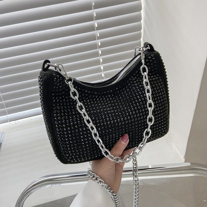 (PINK_IMP)  Party Bag Tas Pesta Wedding New Import Tas Fashion Wanita. Only Black . Size 23x16