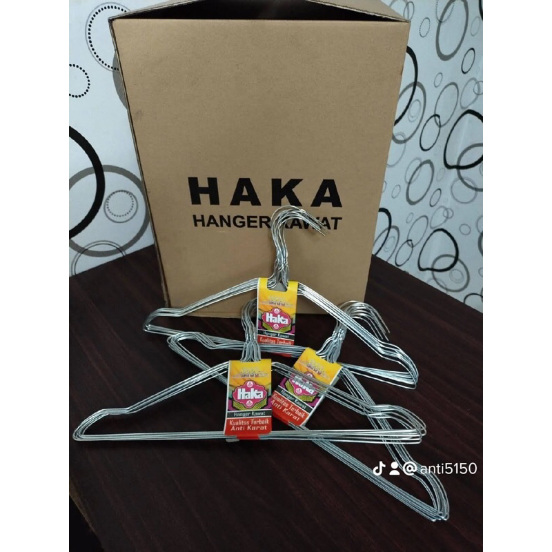 Hanger baju stainless steel HAKA perikat 10 pcs