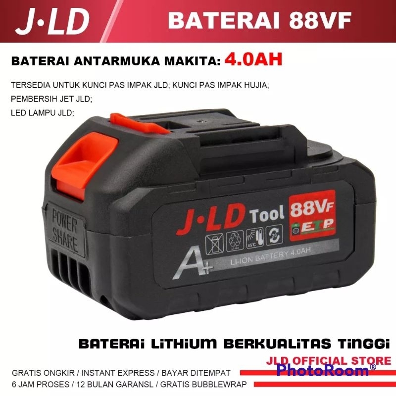 JLD baterai Original BOR 88 VF - 4.0Ah 10cell BATERAI MESIN BOR BY JLD BATERAI CORDLESS
