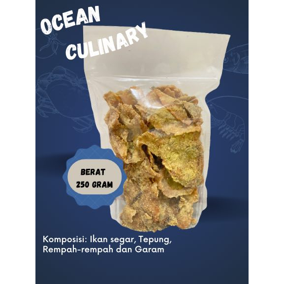 

KERIPIK IKAN LAUT SEGAR KRISPI 250 GRAM NON MSG DAN TANPA PENGAWET