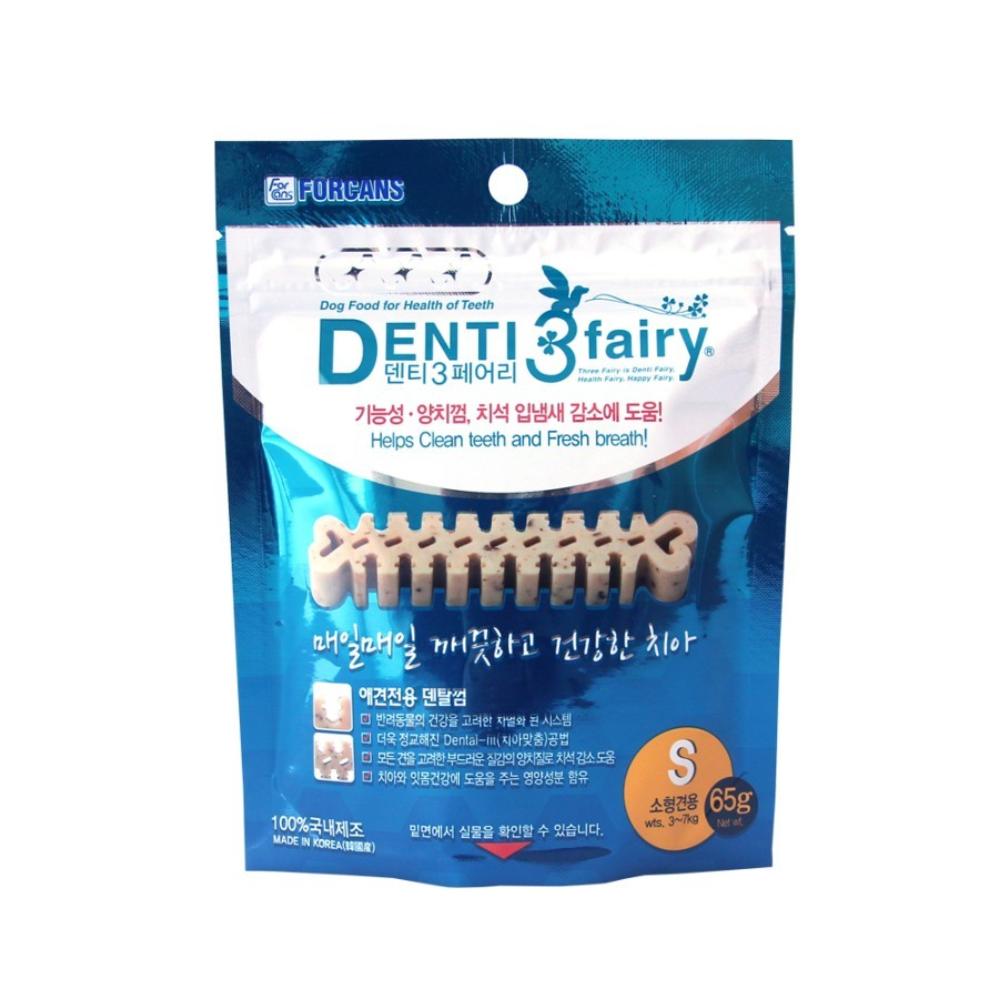 Forcans Denti 3 Fairy - Dog Snack Korea - Dental Snack Anjing S