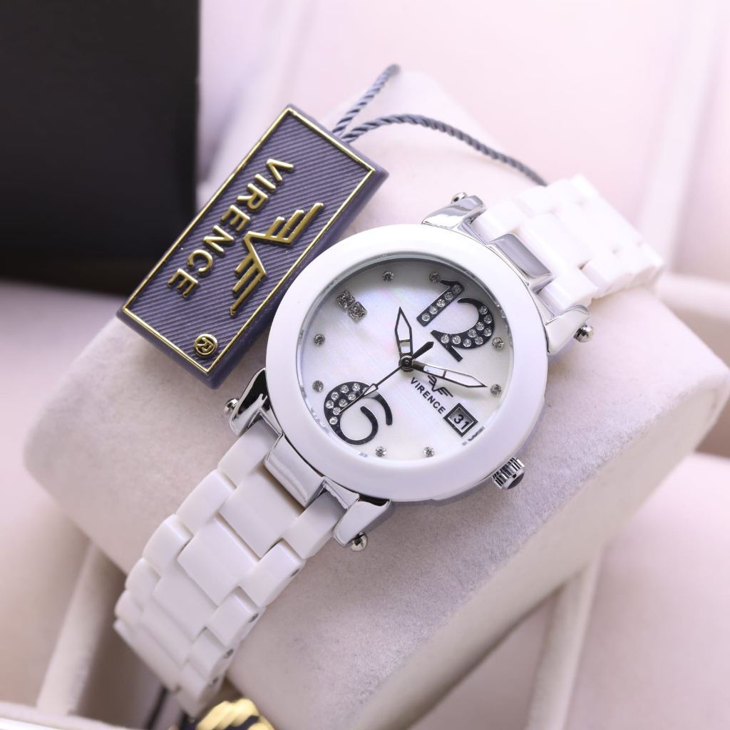 JAM TANGAN WANITA FASHION LS030 RANTAI MIKA TANGGAL AKTIF