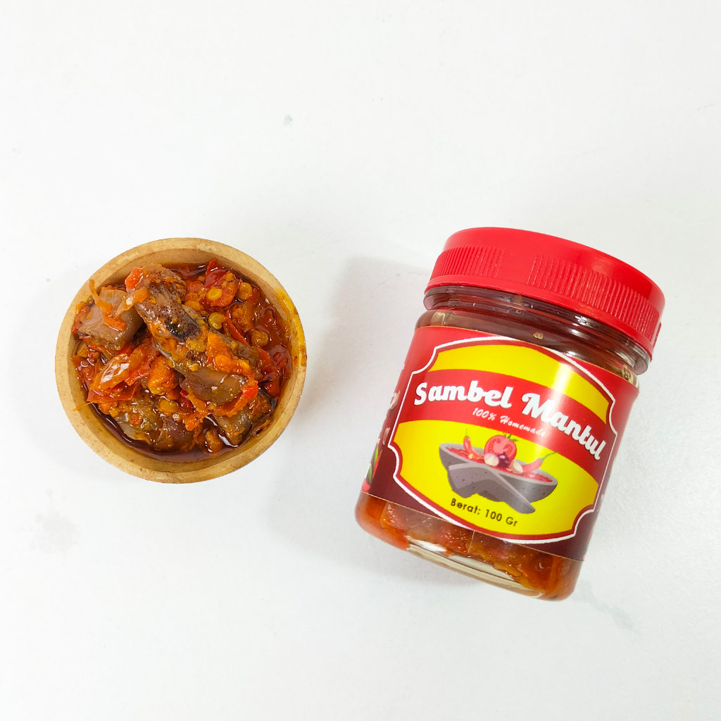 Sambal baby Cumi sambel mantul 100gr non msg home made