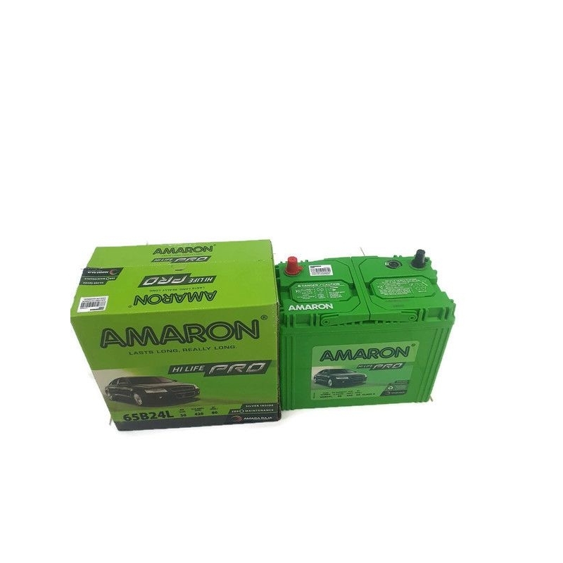 Aki Amaron Hi Life Pro 65B24R/65B24L/65B24LS 50 Ah Untuk Avanza/Rush/Livina/March/Evalia/CRV/HRV/Yar