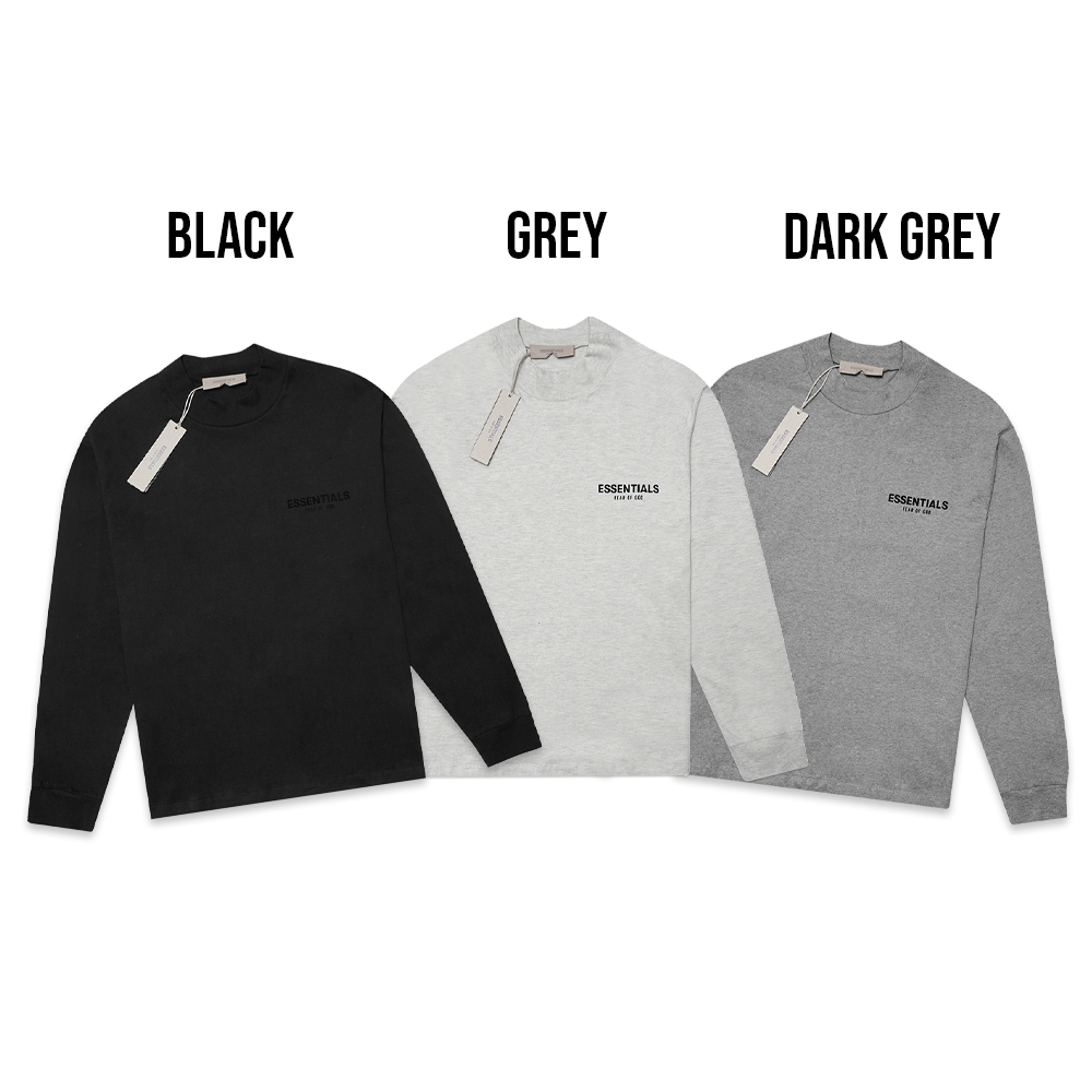 FOG Essentials Velvet Text Long Sleeve T-Shirt