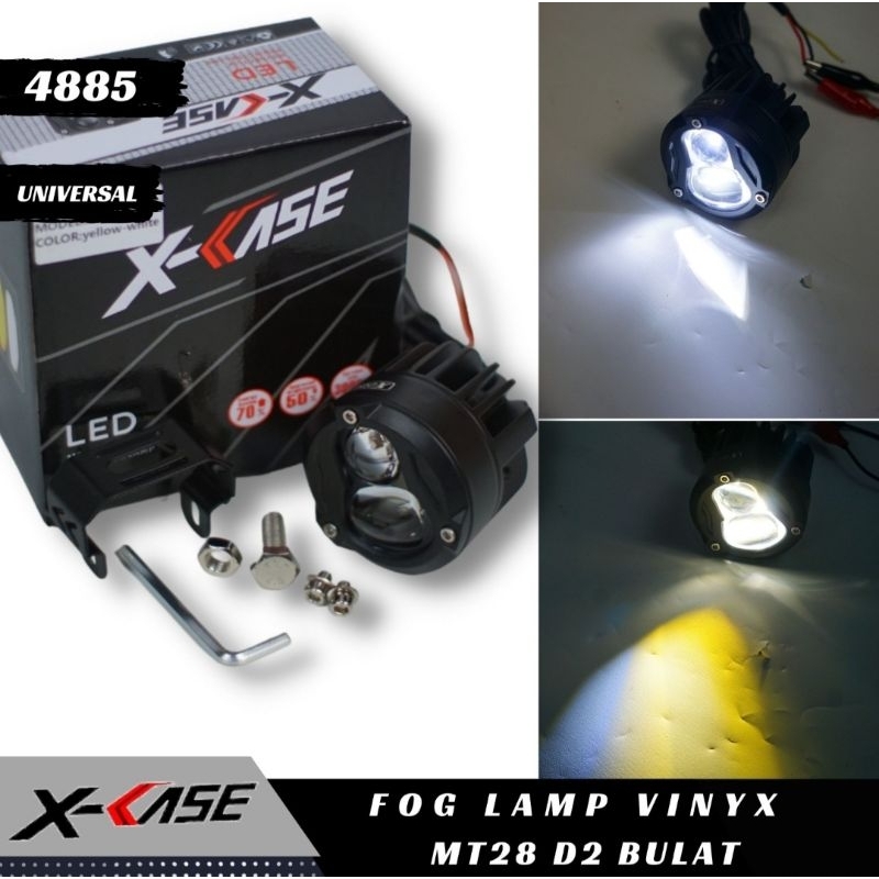Lampu Tembak Laser Gun Bulat Led Foglamp Hi Low Universal Motor Mobil