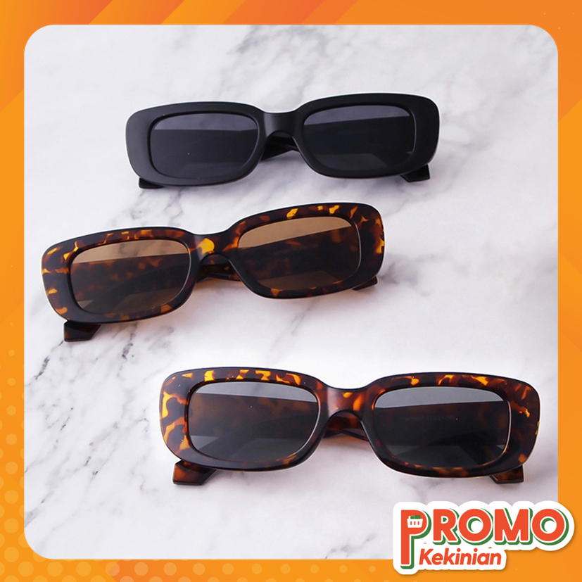 PROMO KEKINIAN - F5331 Kacamata Vintage Persegi Panjang / Kacamata Fashion Catwalk / Kacamata Anti S