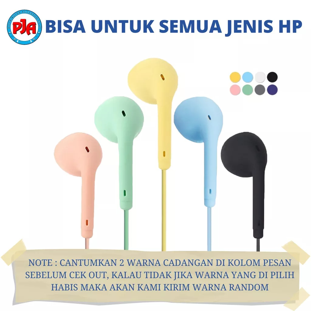 Headset Earphone Handsfree Hf Macaron U19 Bass Murah