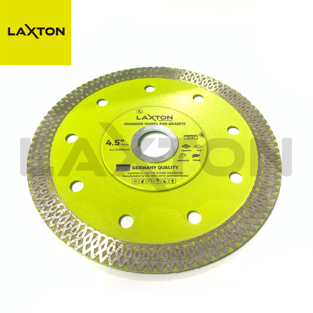 LAXTON Diamond Wheel Turbo batik 4,5&quot; L09-401 mata pisau Potong granit Keramik murah laris