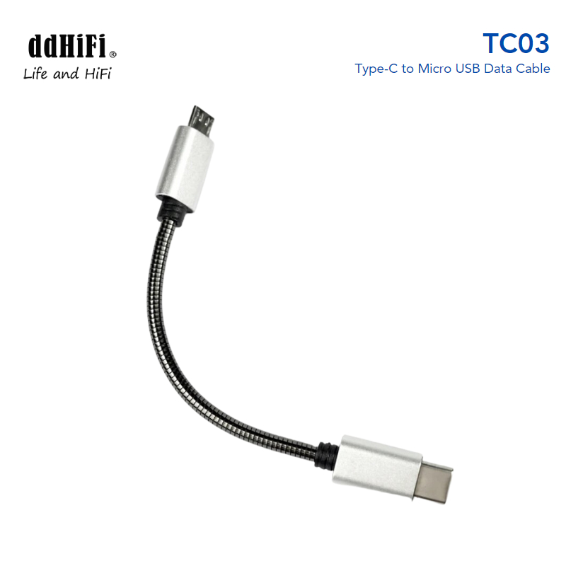 DD ddHiFi New TC03 / TC 03 Type-C to Micro USB Data Cable