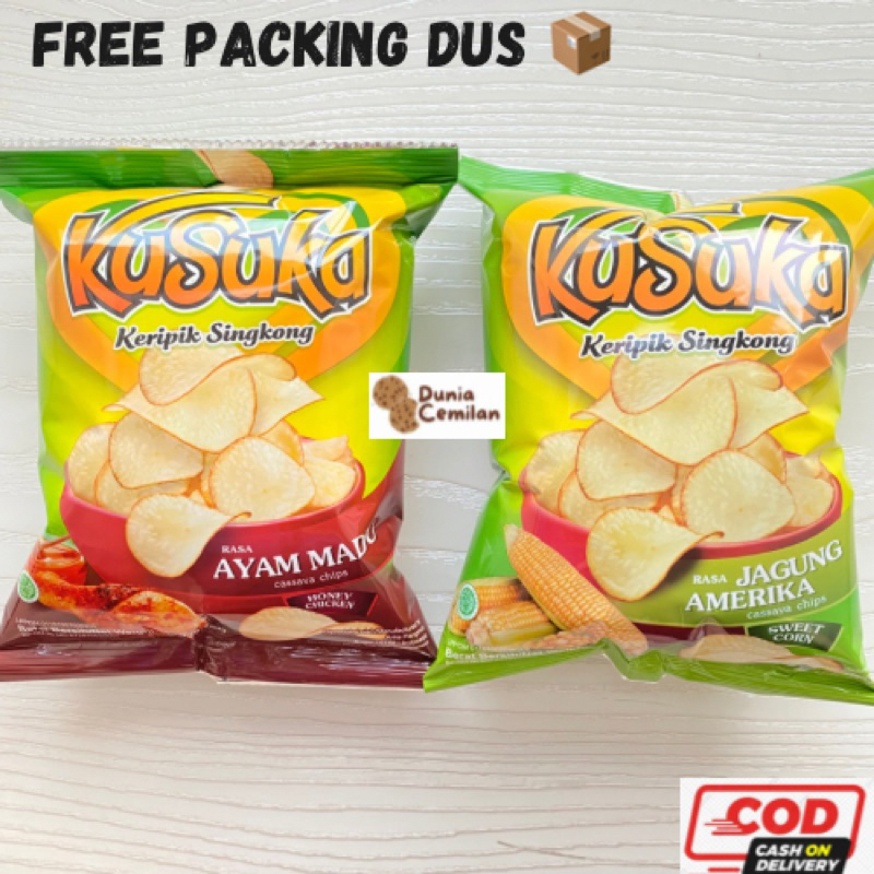 [TERMURAH!] Keripik Singkong KUSUKA 20gr - Keripik Singkong Renyah Enak Murah