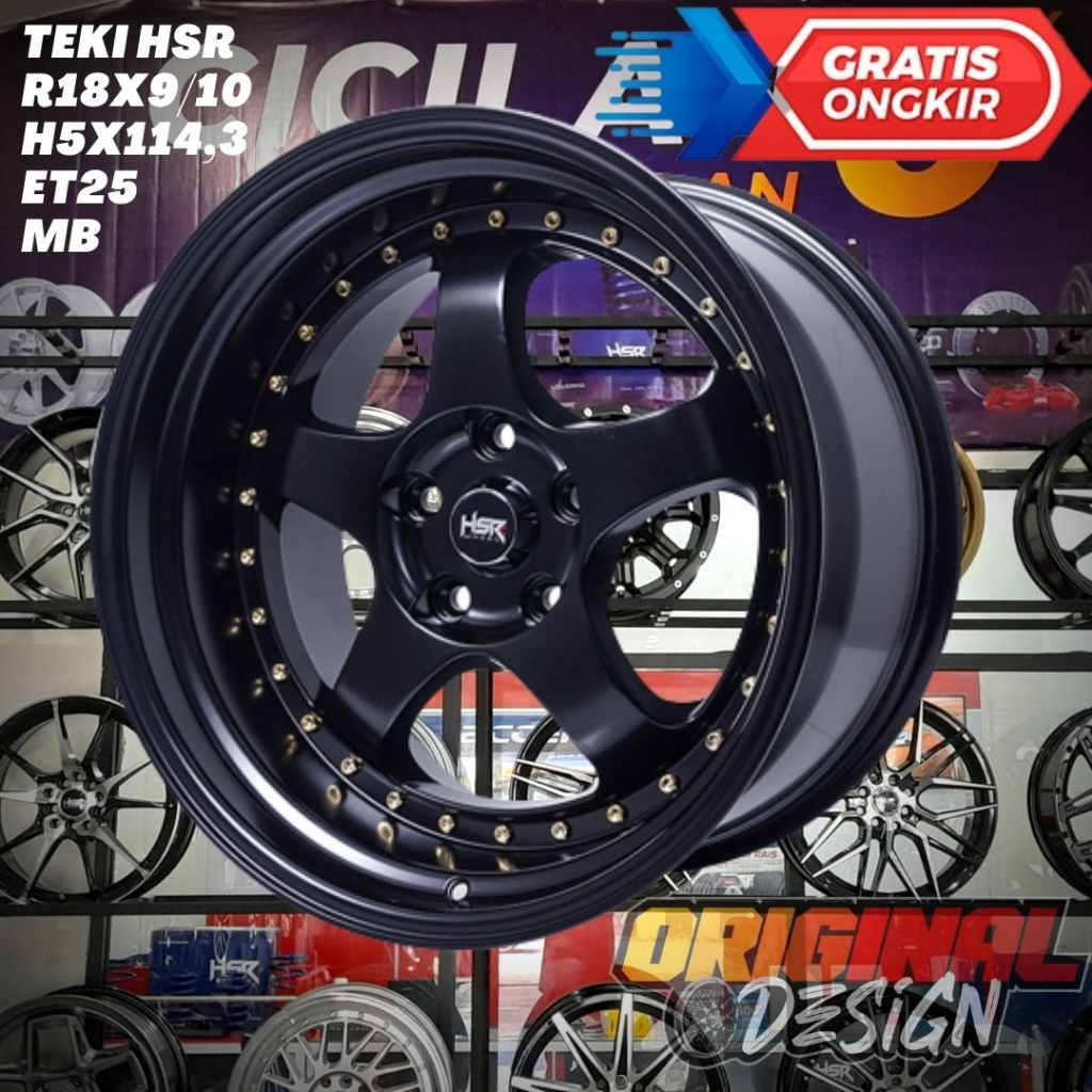Velg Mobil Ring 18 HSR TEKI R18X9/10 H5X114,3 ET25 MB