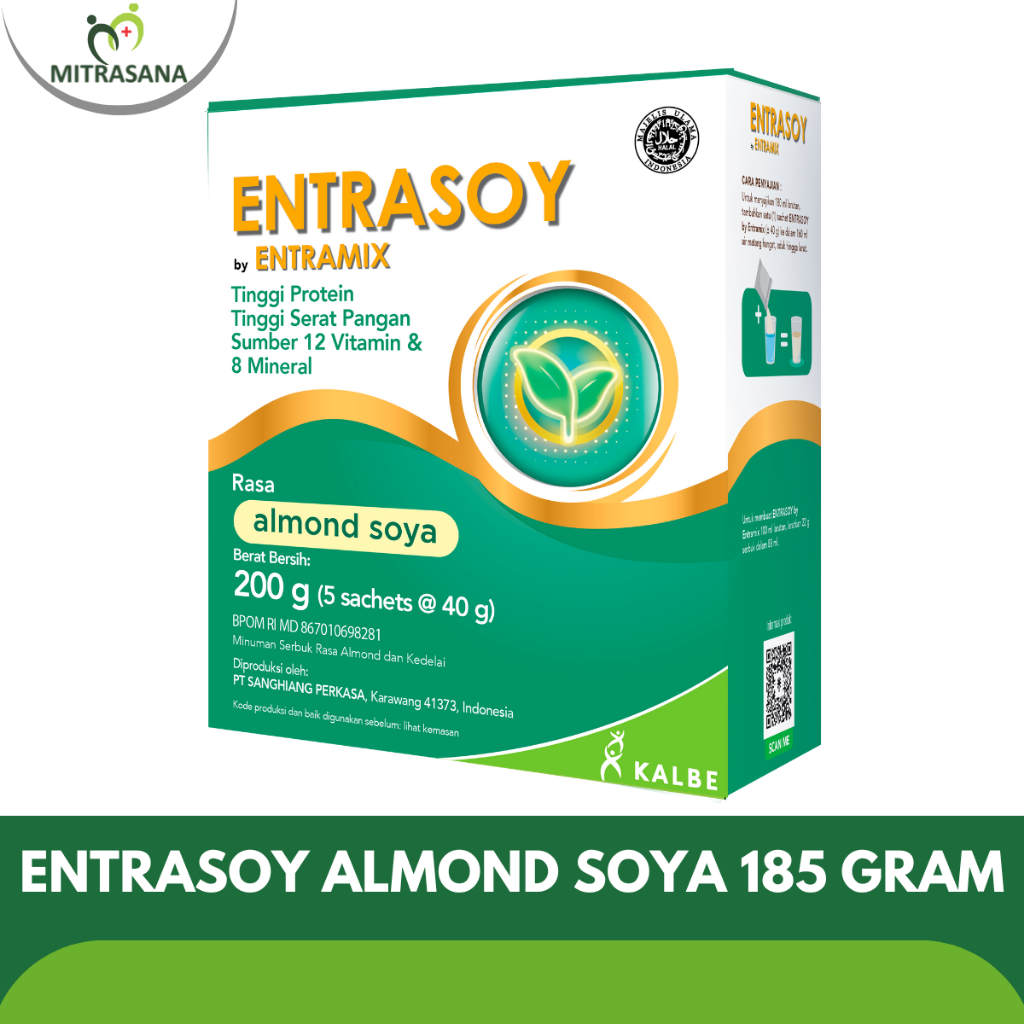 Entrasoy 200 GR - Nutrisi Khusus dan Lengkap dengan Protein Nabati