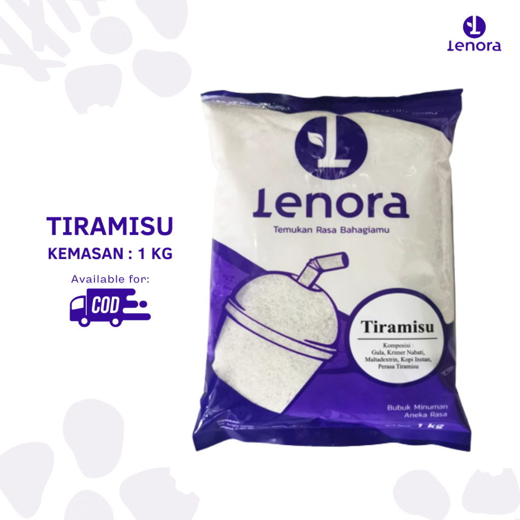 

LENORA Bubuk Minuman Tiramisu / Serbuk Minuman / Powder Drink Rasa Tiramisu 1 kg