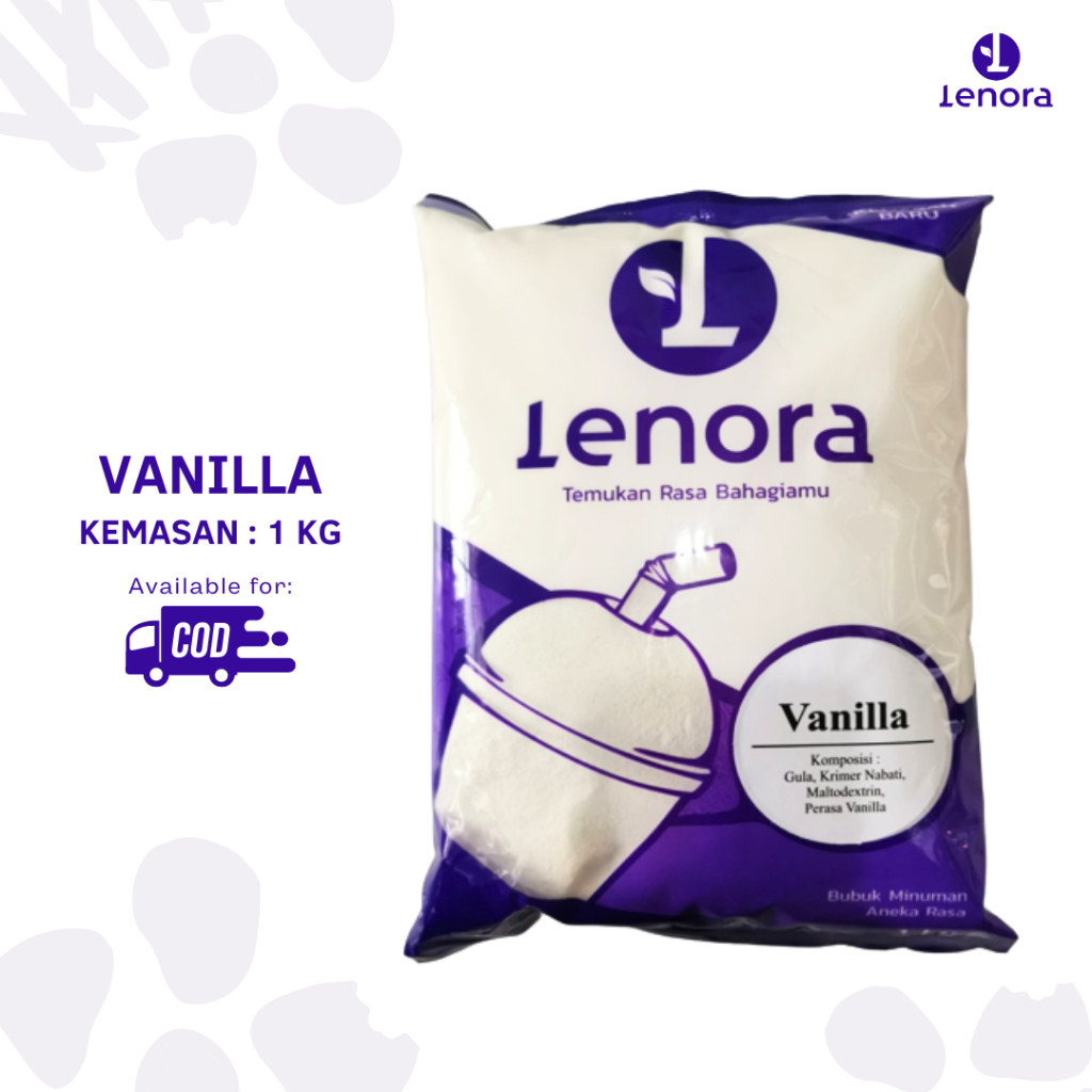 

LENORA Bubuk Minuman Vanilla / Serbuk Minuman / Powder Drink Rasa vanila 1 kg