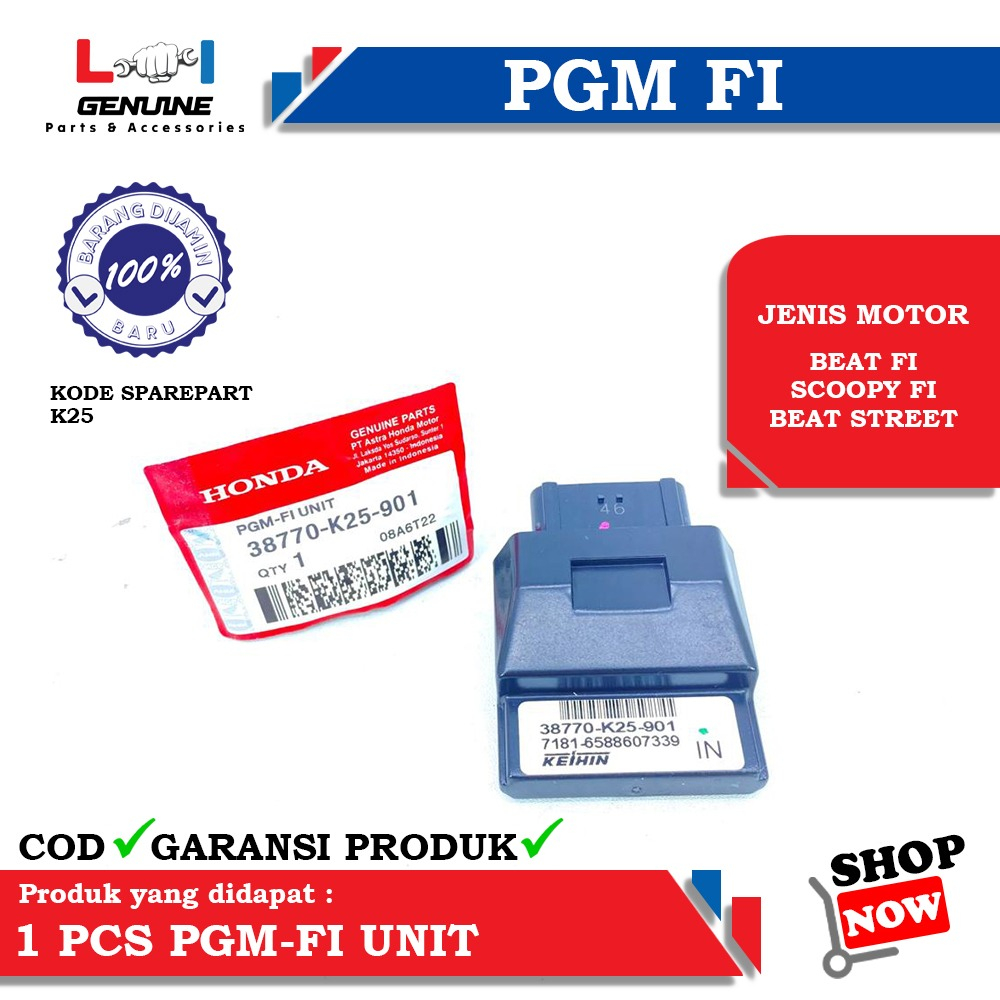 -LOI- ECM ECU CDI ASSY PGM FI BEAT FI SCOOPY FI  BEAT STREET K25