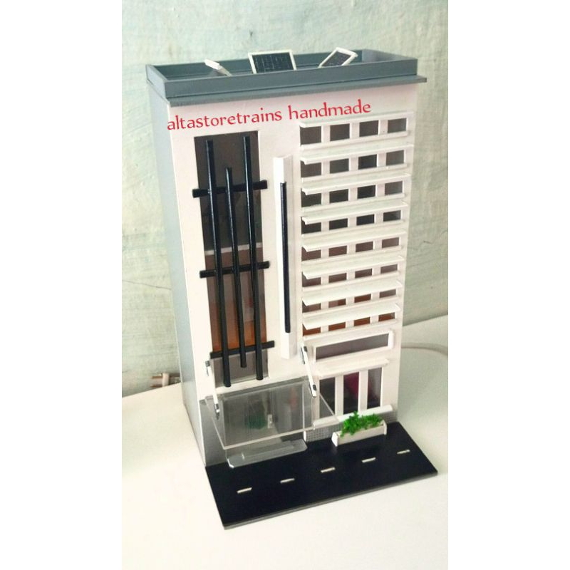 Miniatur gedung altastoretrains handmade