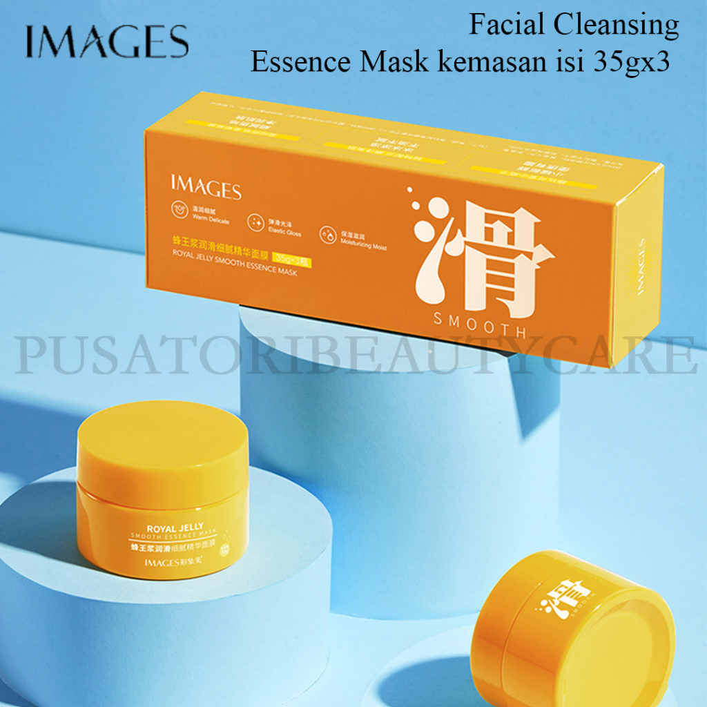 IMAGES  Facial Cleansing Essence Mask kemasan isi 35gx3