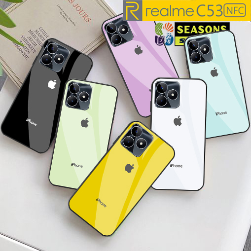 Softcase Realme C53 NFC Terbaru - Softcase kaca Realme C53 - Softcase Glass Glitter Realme C53 - Sof