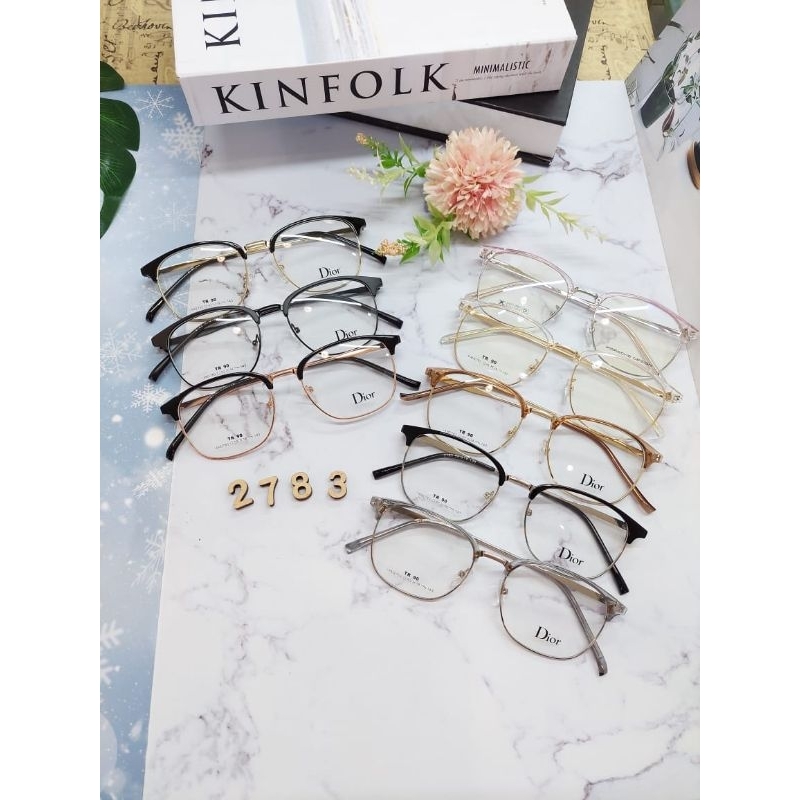Nnkacamata frame kotak besi pria wanita 2783